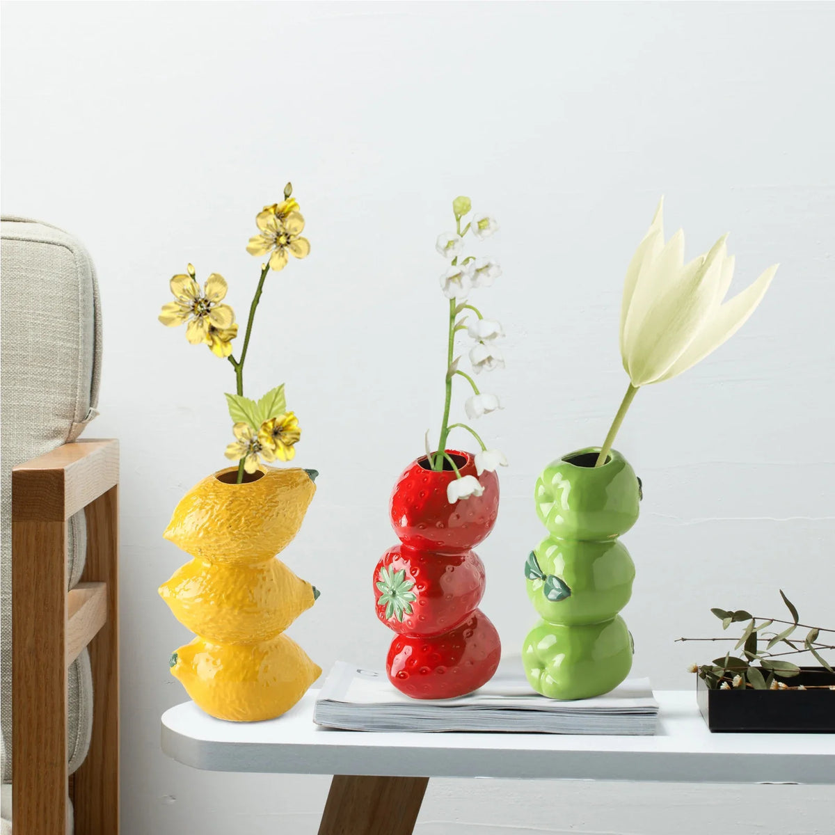 1 Piece Of Simulated Fruit Vase, Flower Arrangement, Creative Modern Style Home, Life, Horticultural Decorations - view 4