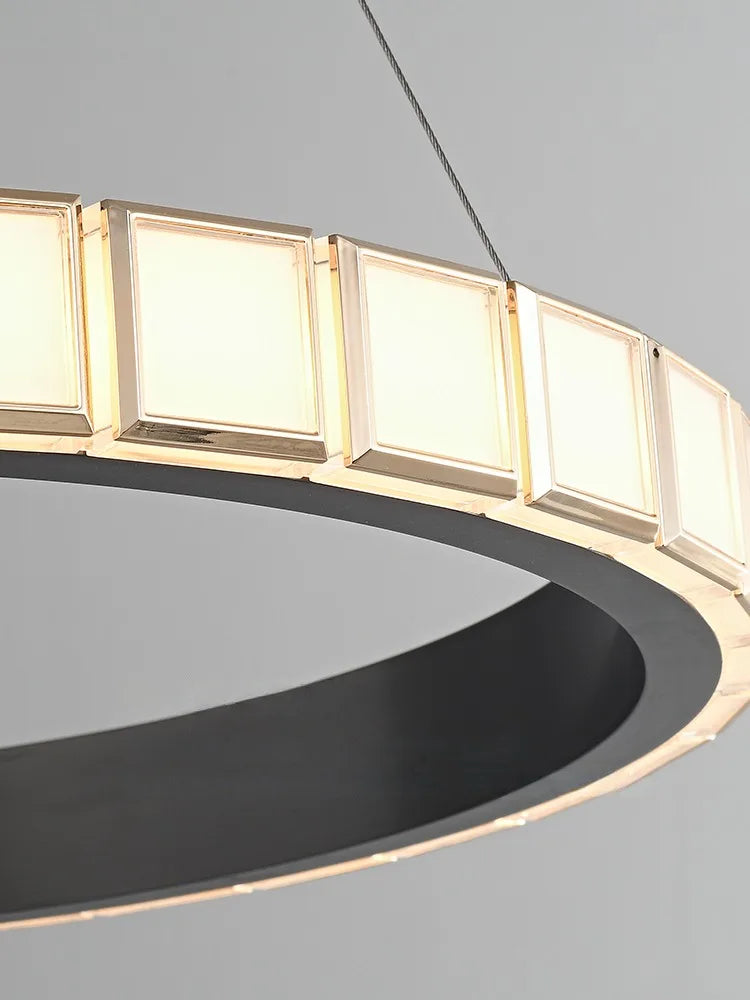 Minimalist pendant light in aluminum and acrylic refined design for interior - view 5