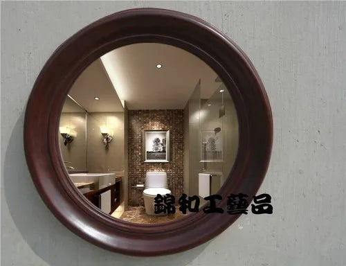 Vintage decorative round aesthetic mirrors for home - 54X54X5CM 7