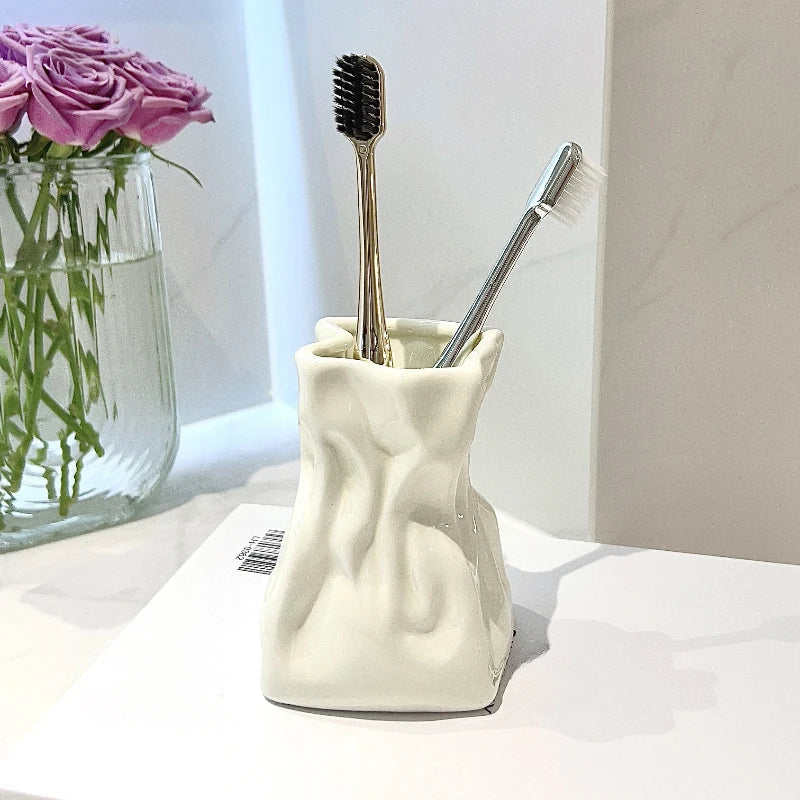 Bathroom organizer for toothbrush and makeup - view 5