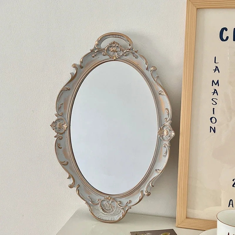 Vintage decorative glass mirrors for jewelry and aromatherapy