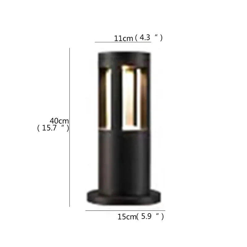 Outdoor led garden lamp contemporary design for villa - Y  H40CM Electric