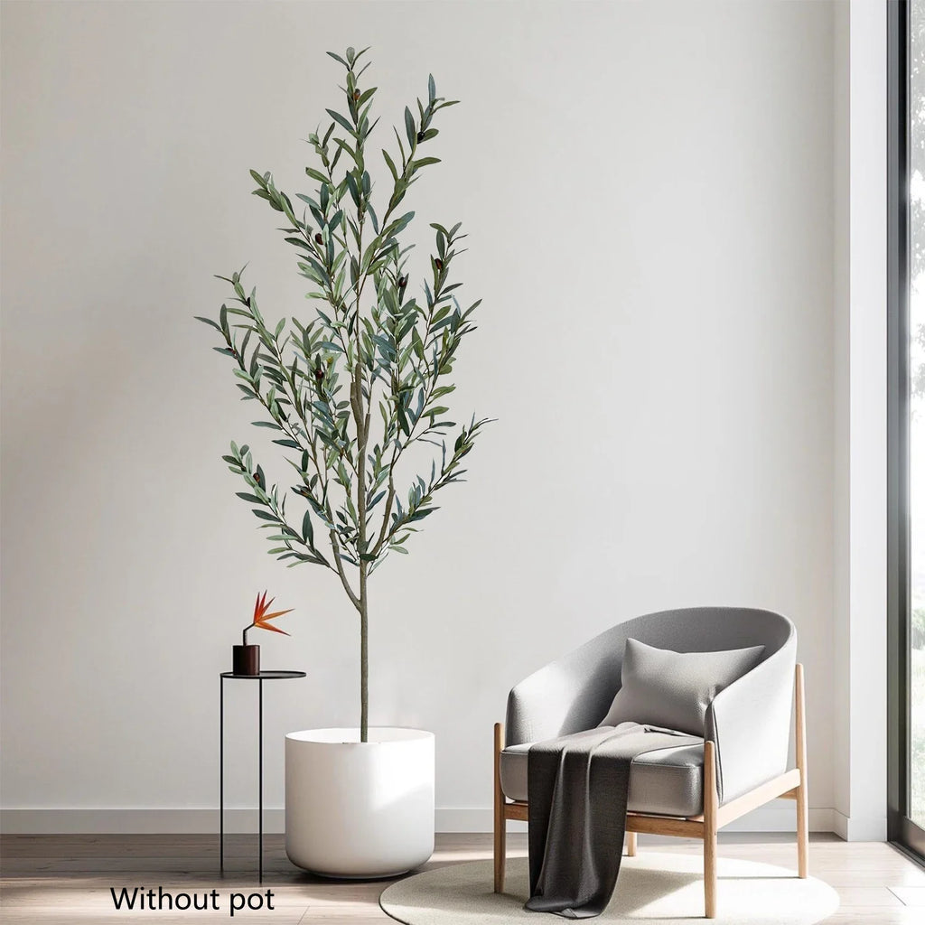 Realistic artificial olive tree for interior and exterior decoration
