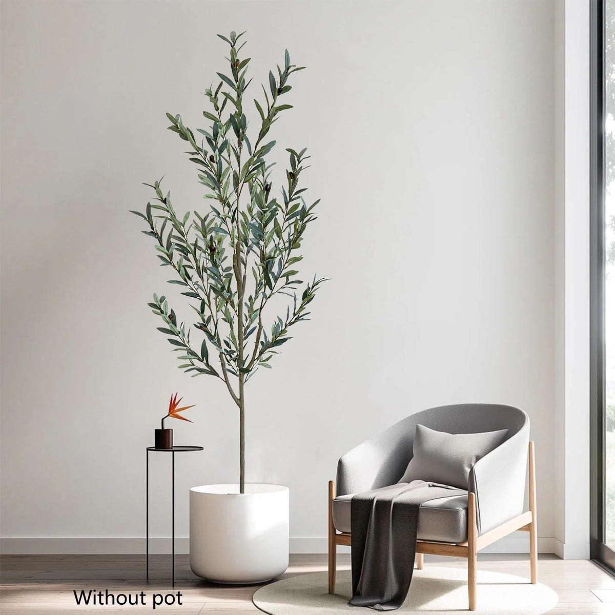 Realistic artificial olive tree for interior and exterior decoration