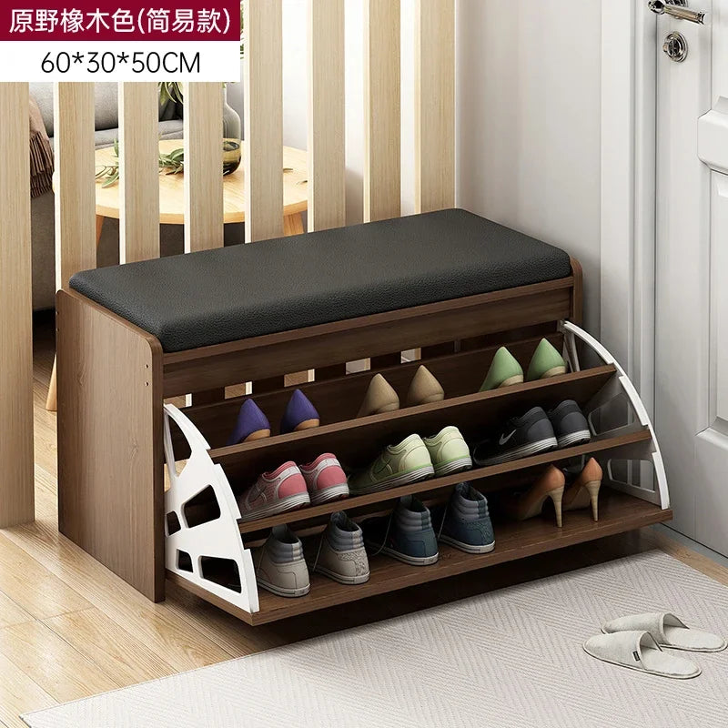 Japanese design vertical storage cabinets for modern shoes - 60 cm