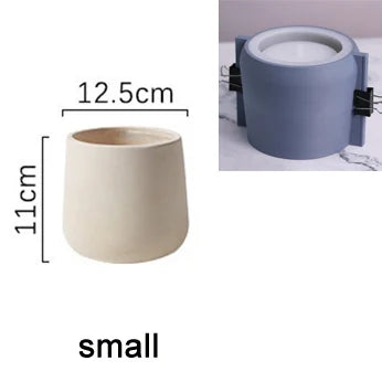 Concrete  Planter Flowerpot Silicone Molds DIY Clay Plaster mold Large Size Planter Pot Mold Creative Flower Pot Silicon Molds - small
