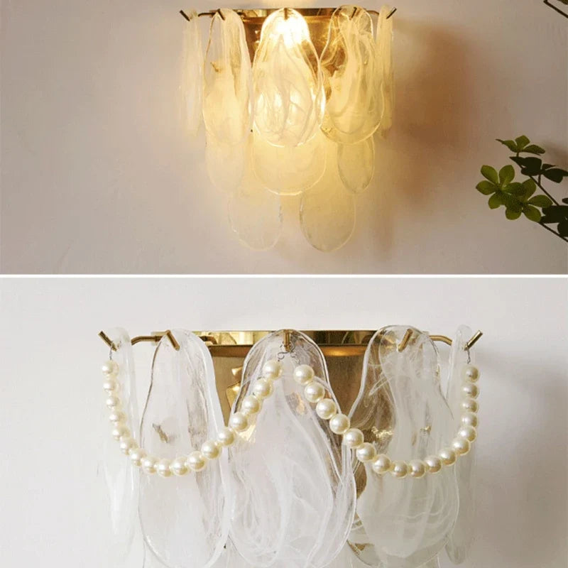LED glass wall sconce for modern interior decoration - view 4