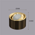 Adjustable copper angle ceiling for interior decoration - Black S / Warm Light / 7 semaines