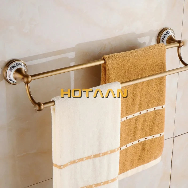 Solid brass accessories sets for retro bathroom - view 4