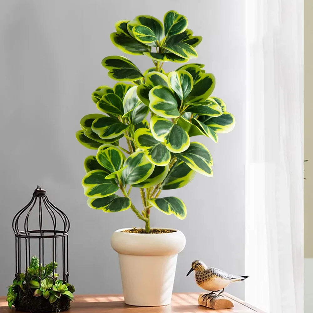 Artificial ficus tree with heart leaves for interior and exterior decoration