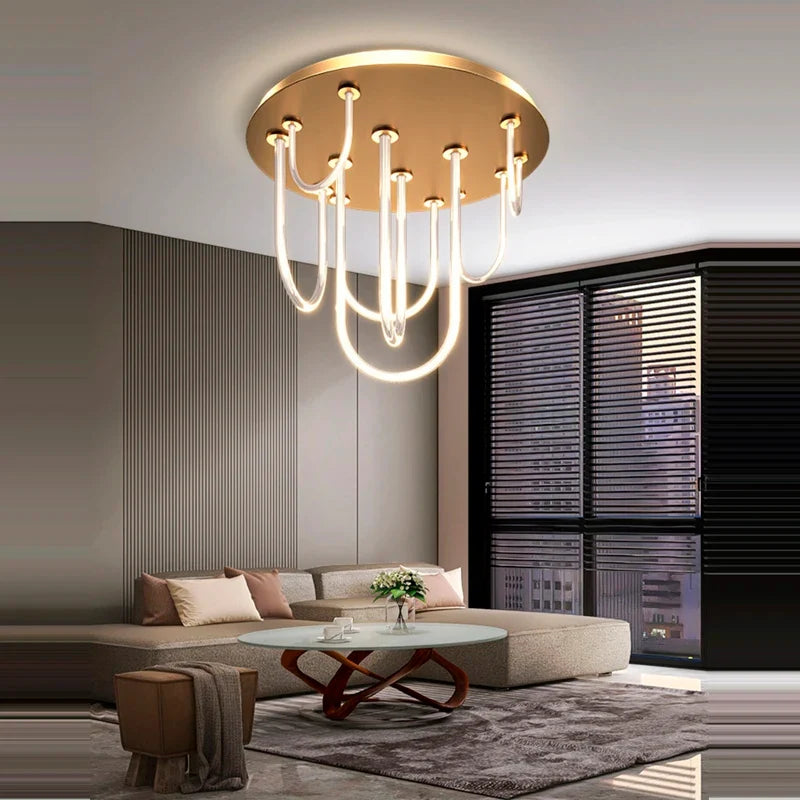 New trend 2022 post-modern led chandelier with variable intensity - view 4