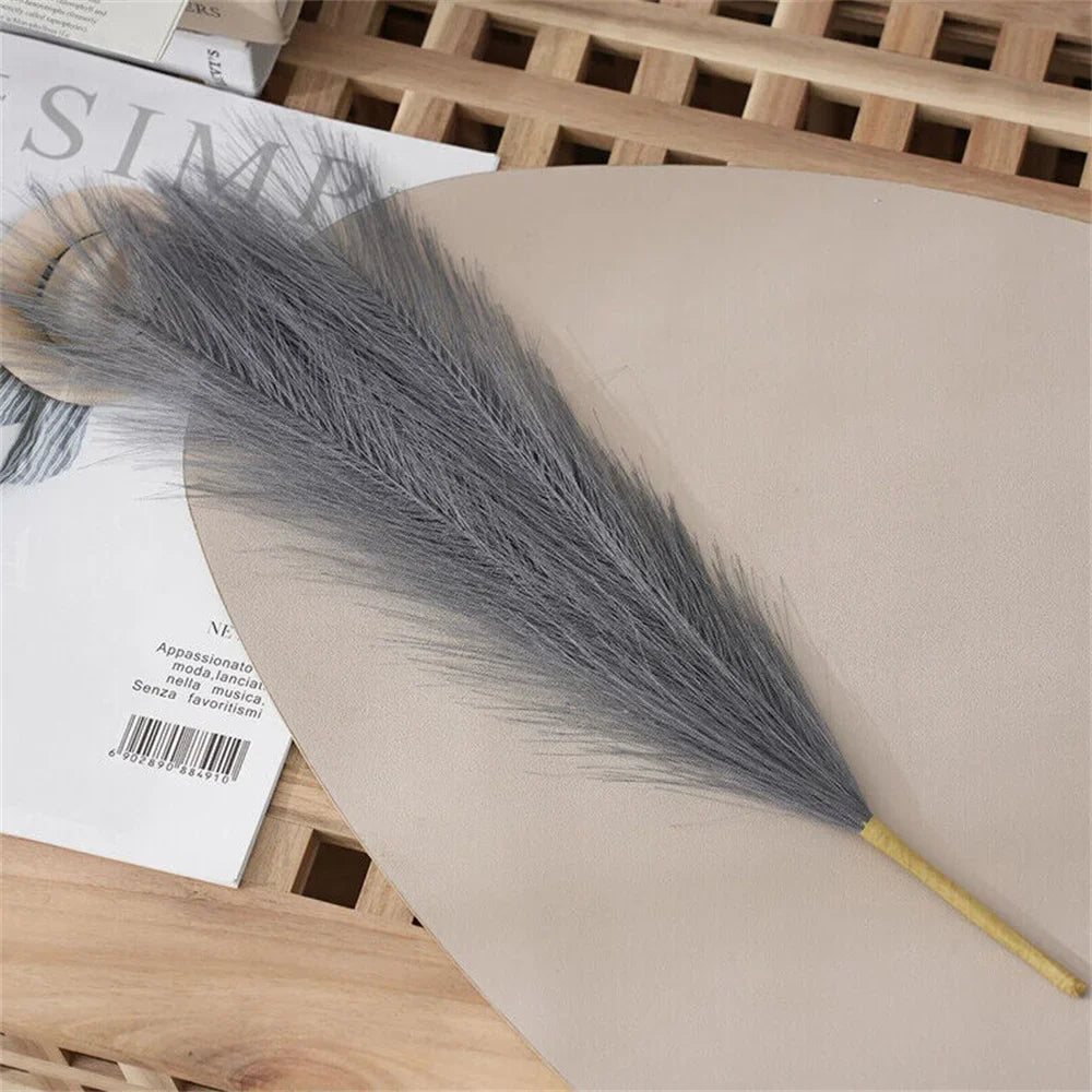 Decoration grass of pampa bouquet false reeds for festive event - Dark Gray