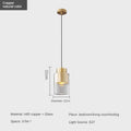 Modern copper pendant light for elegant interior decoration - Gold-D 12cm / Warm White
