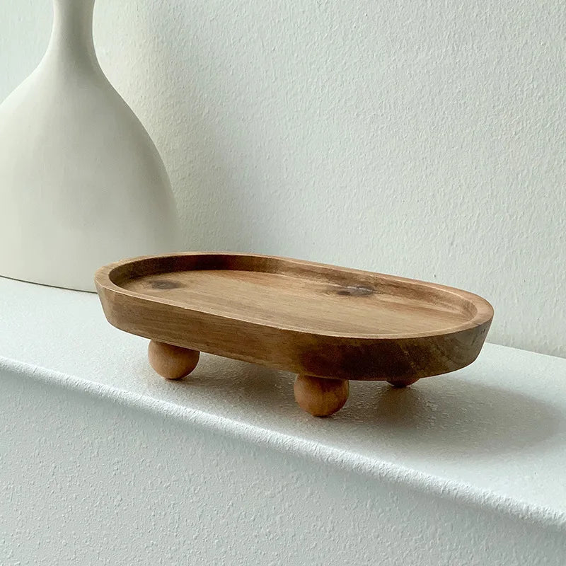 Multifunctional wooden shelf for storage and decoration - B
