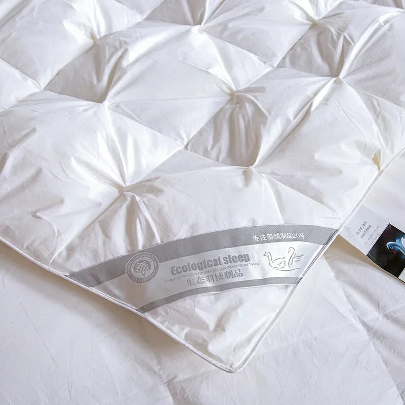 Temperature controlled down quilt, white goose down quilt, single person cotton quilt with thickened core for warmth and comfort - view 4