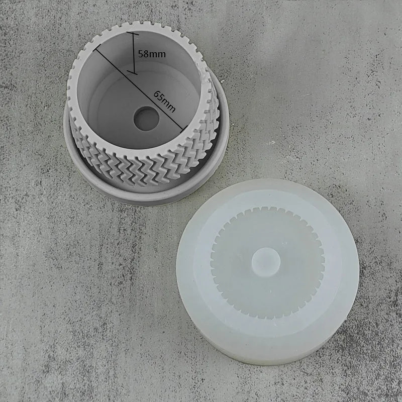 Silicone moulds for Nordic concrete flower pots and interior decoration - view 5