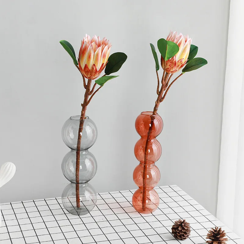 Artificial flowers wedding bouquets in tropical silk decoration - view 2