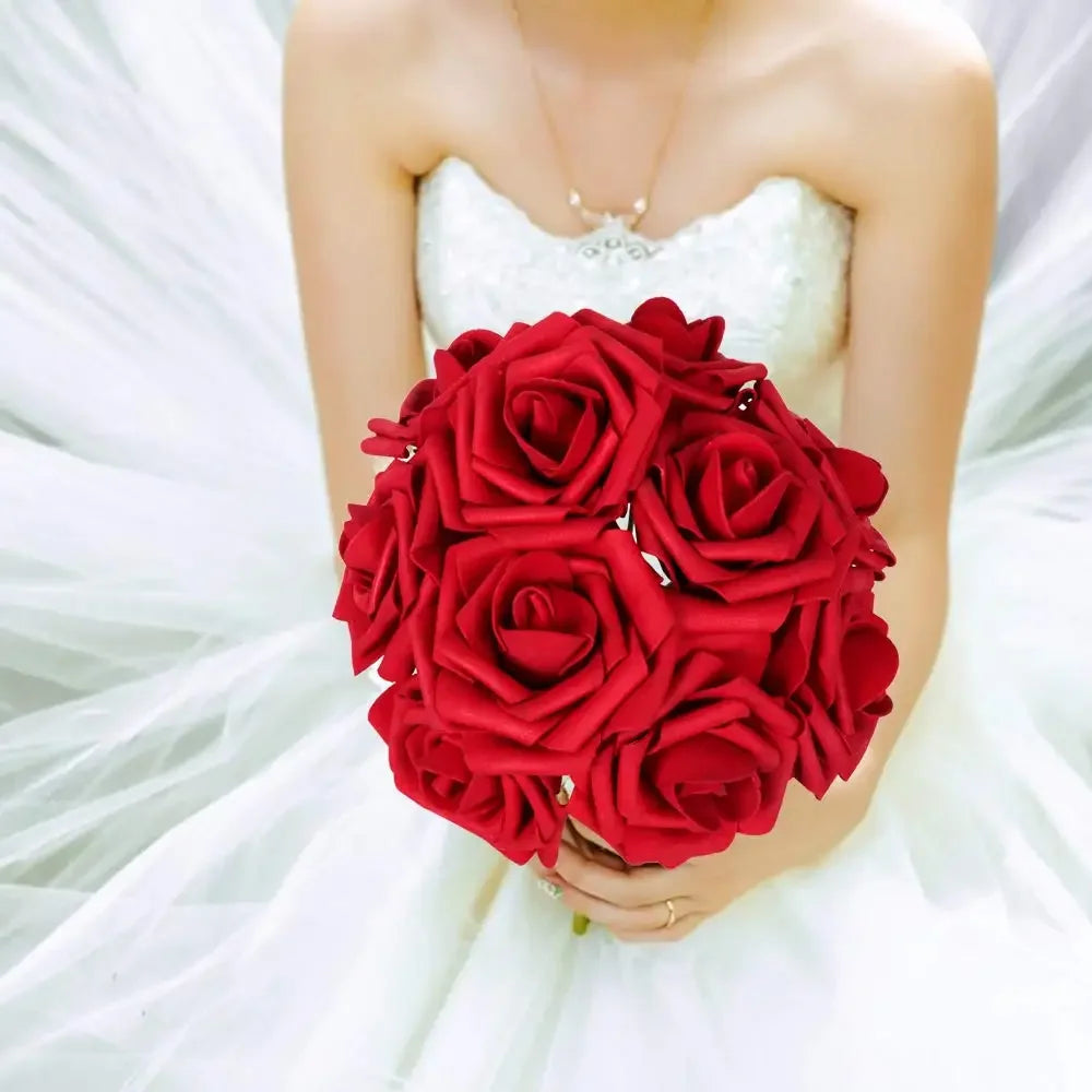 Set of 25 artificial rose wines for wedding decorations and parties - view 5