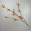 Artificial apple branches floral decoration for interior - Orange / 1 Piece