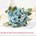 Bouquet of artificial rose wines for decoration and party gift - Blue