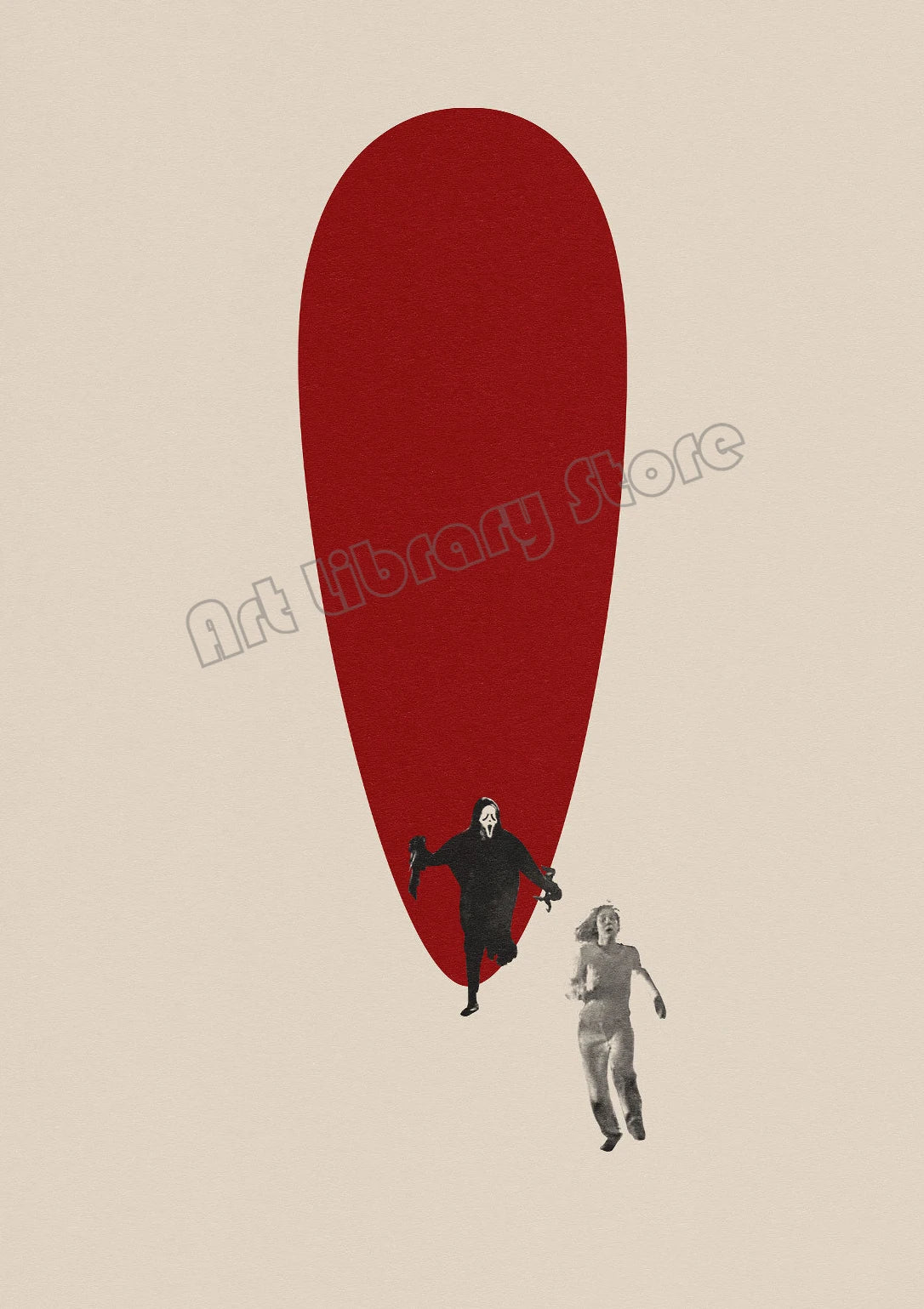 Retro abstract poster inspired by classic decorative films - 30X45cm Unframed / 9