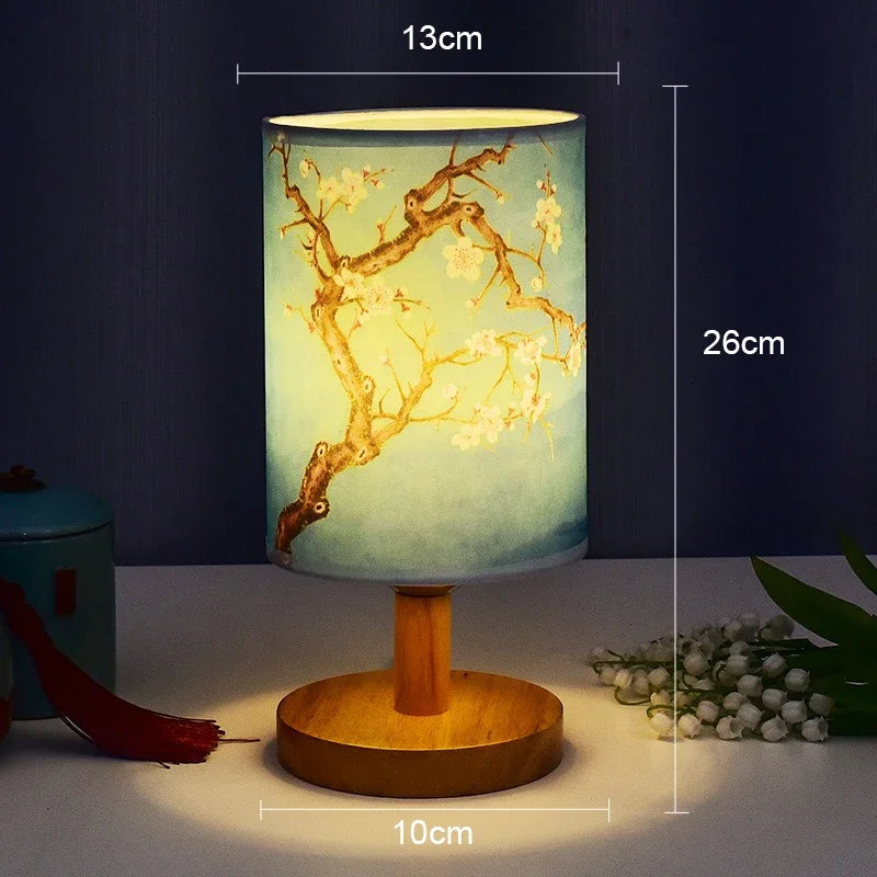 Table lamp led flower plum tree Chinese design for soft atmosphere - A / Warm Light