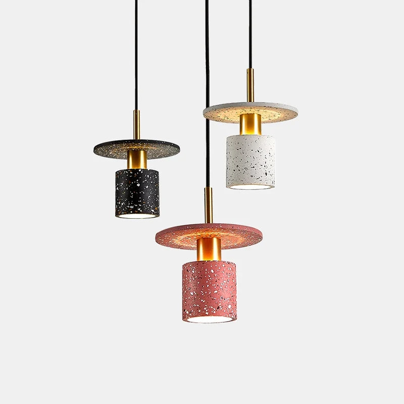 Creative terrazzo chandelier for minimalist restaurant and shop