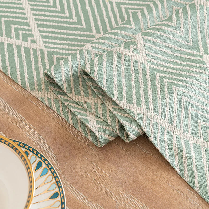 Embroidered table runner geometrical patterns bohemian style - view 5