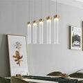 Nordic minimalist striped glass chandelier for interior decoration