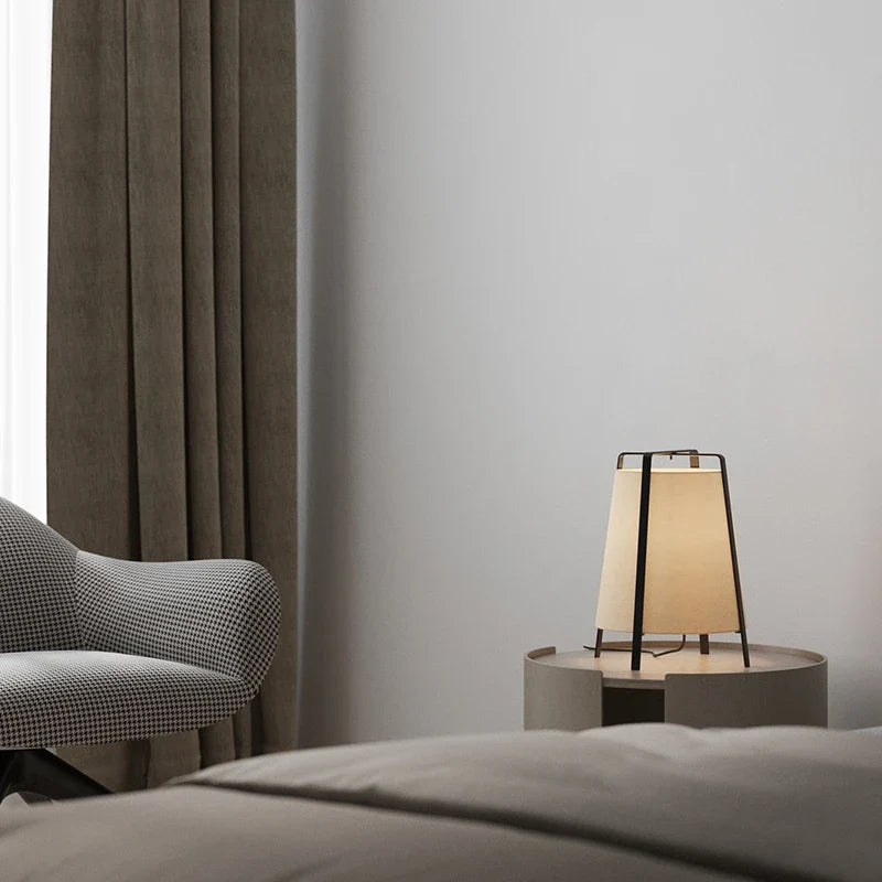 Nordic minimalist floor lamp with creative fabric - view 3