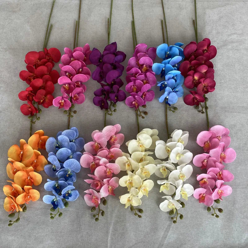 Artificial velvet flower arrangement for elegant decoration