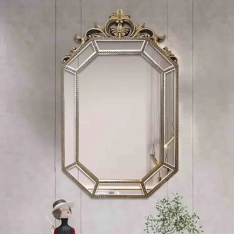 Nordic hanging decorative mirror for elegant makeup
