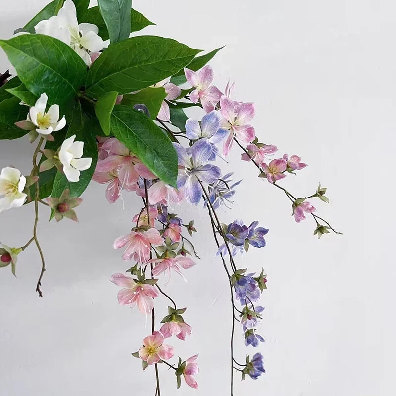 Artificial flowers hanging jasmine wedding decoration for balcony - view 4