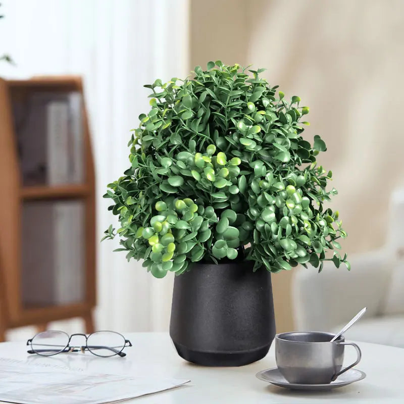 Small artificial eucalyptus tree for interior and exterior decoration - view 2