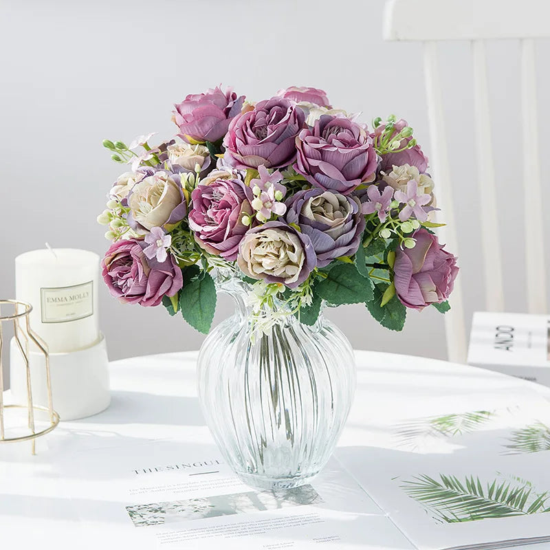 Artificial flowers for wedding decoration and scrapbooking - view 5