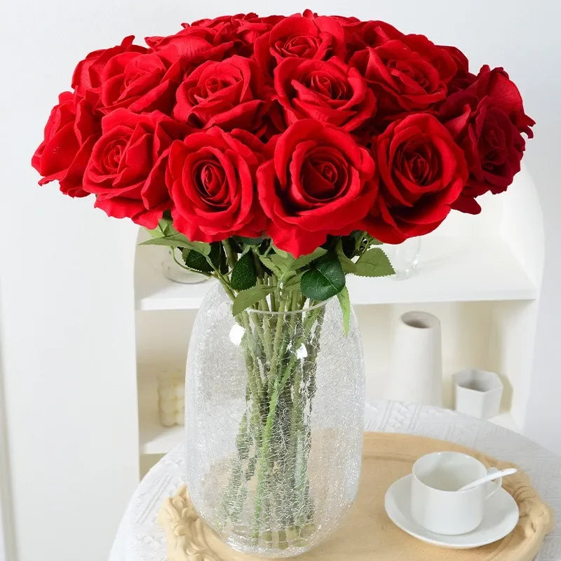 100 artificial rose wines set for wedding decoration party - view 4