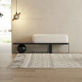 Ottoman in Nordic wood simple design for various spaces