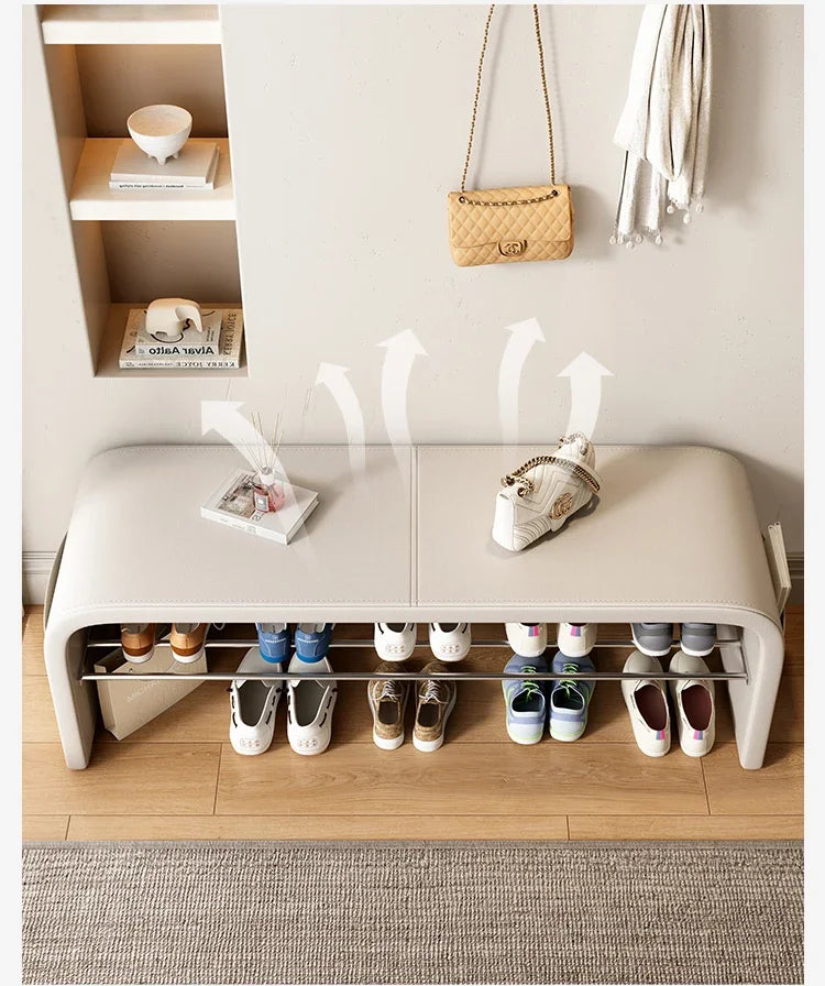Versatile bench for storage and decorative seat - view 2