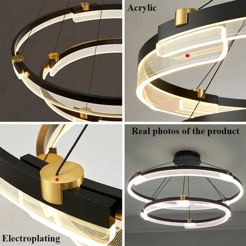 Nordic minimalist acrylic chandelier for modern decoration - view 6