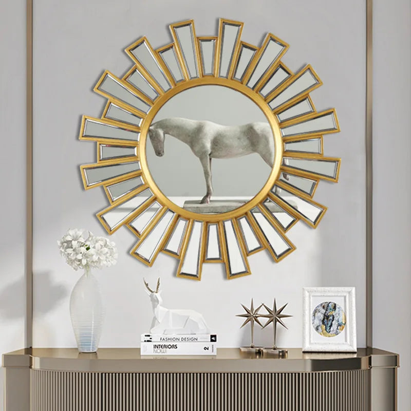 Round decorative mirror for restaurant and bathroom - view 2
