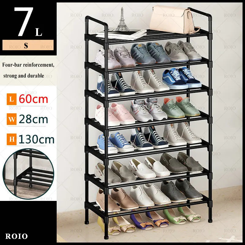 Easy to assemble and dust resistant shoe shelf - H7L