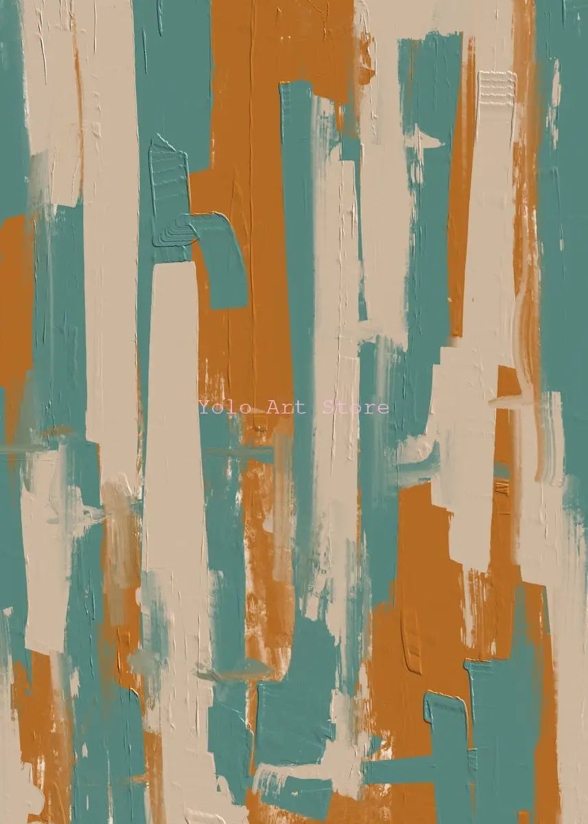 Reproduction of abstract coloured posters on canvas for interior decoration - 60X90cm Unframed / 11