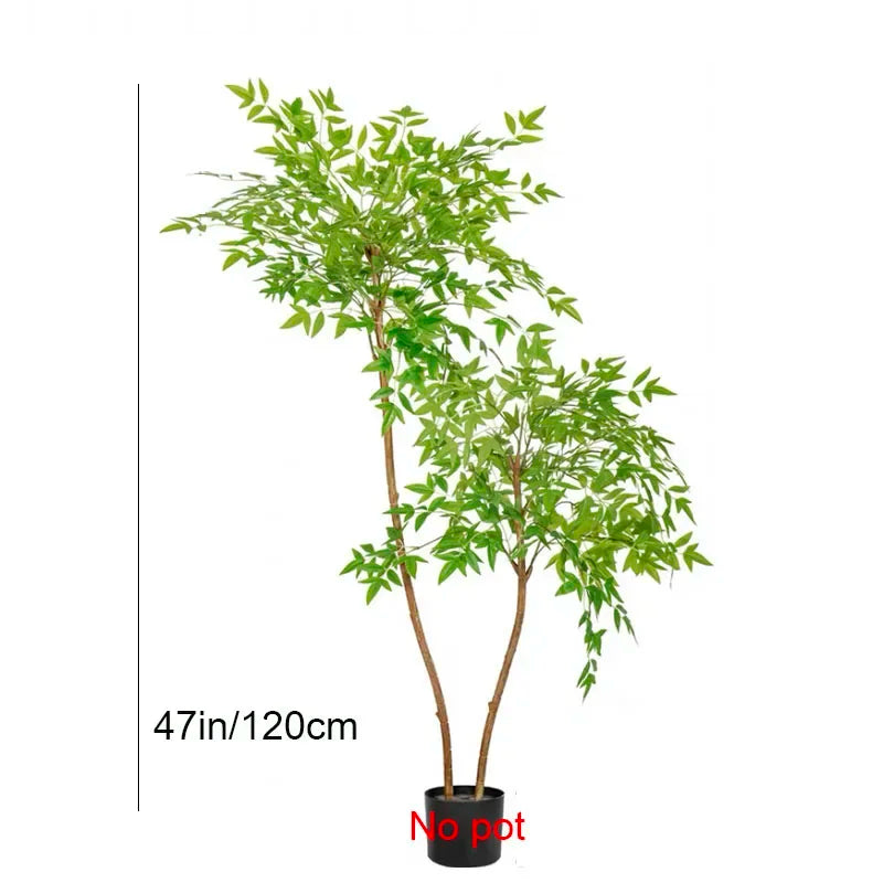 Artificial bamboo tree realistic touch for interior decoration - 47 pouces A / No Pot