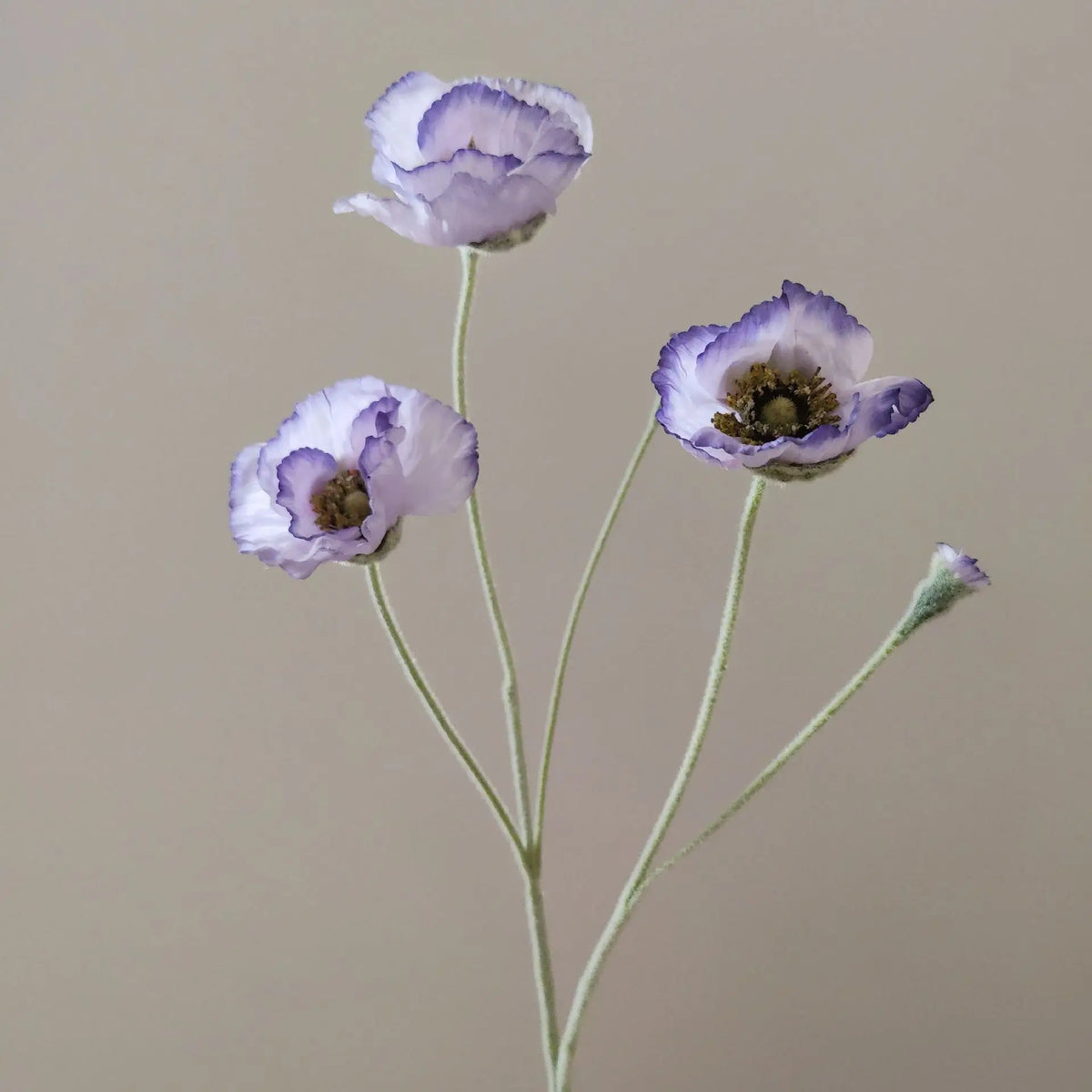 Artificial poppy flowers for decoration wedding garden and DIY - Purple Gradient