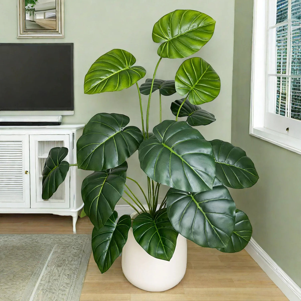Artificial plant monstera with realistic leaves for interior decoration - view 2