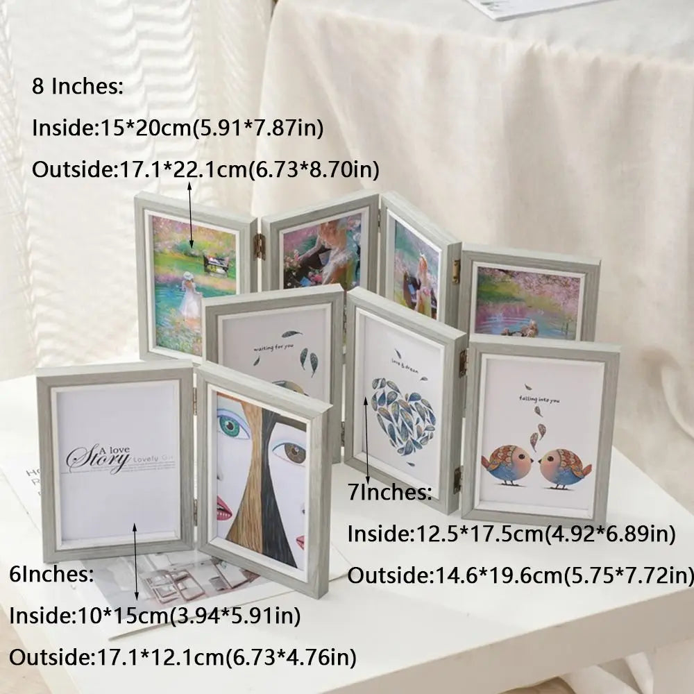 Foldable wooden photo frame for office album - view 6