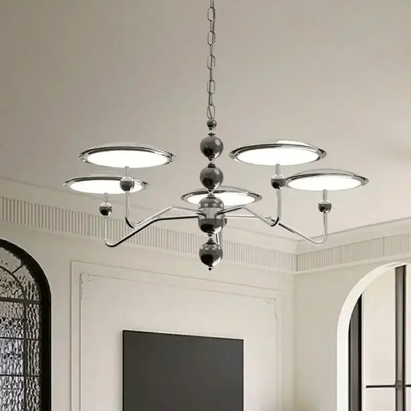 Modern Nordic design flying saucer with led light - view 2