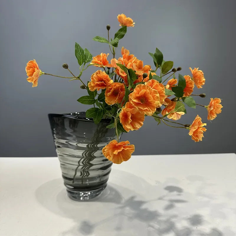 Marguerite simulation in silk artificial flowers for interior decoration - view 4