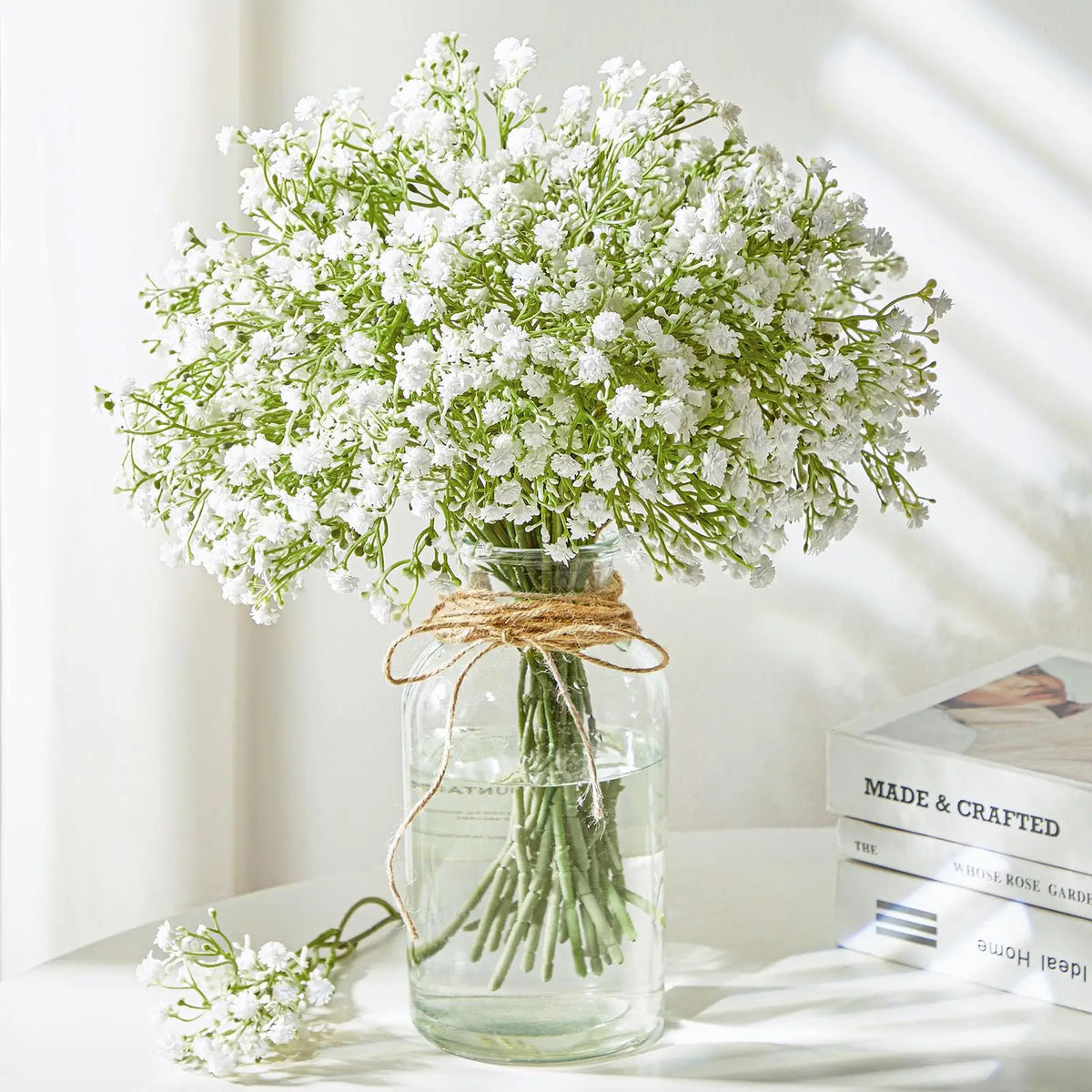 10 or 15 artificial flowers for wedding decoration - view 4