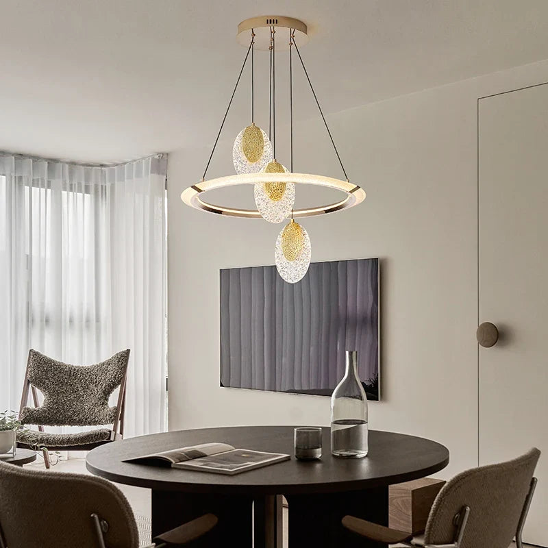 Modern bright crystal chandelier for elegant interior decoration - view 5